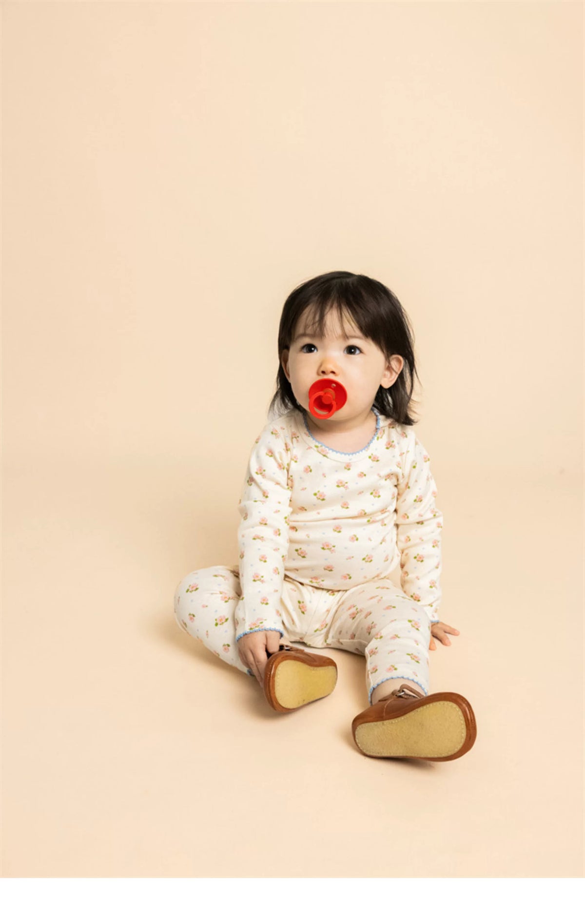 Floess  Long Sleeve Top in Ditsy Rose