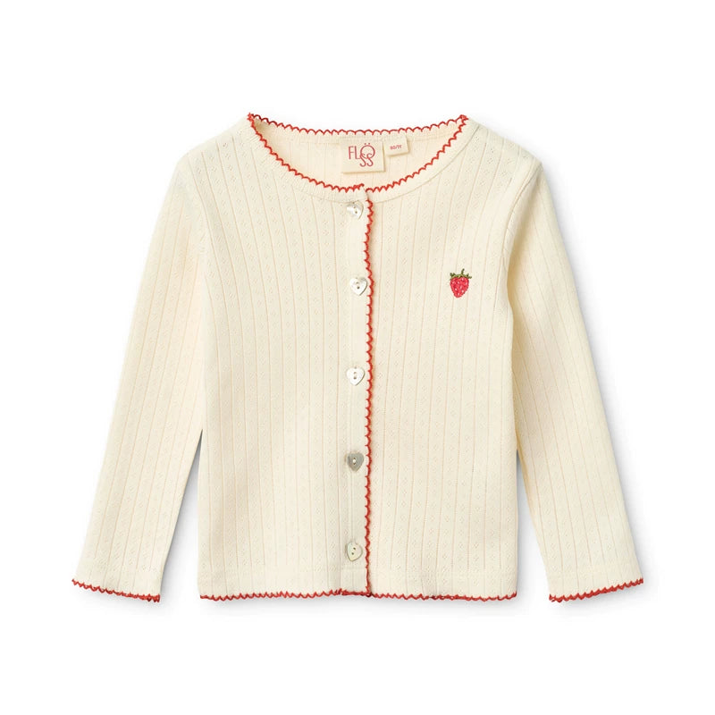 Strawberry Embroidered  Cardigan