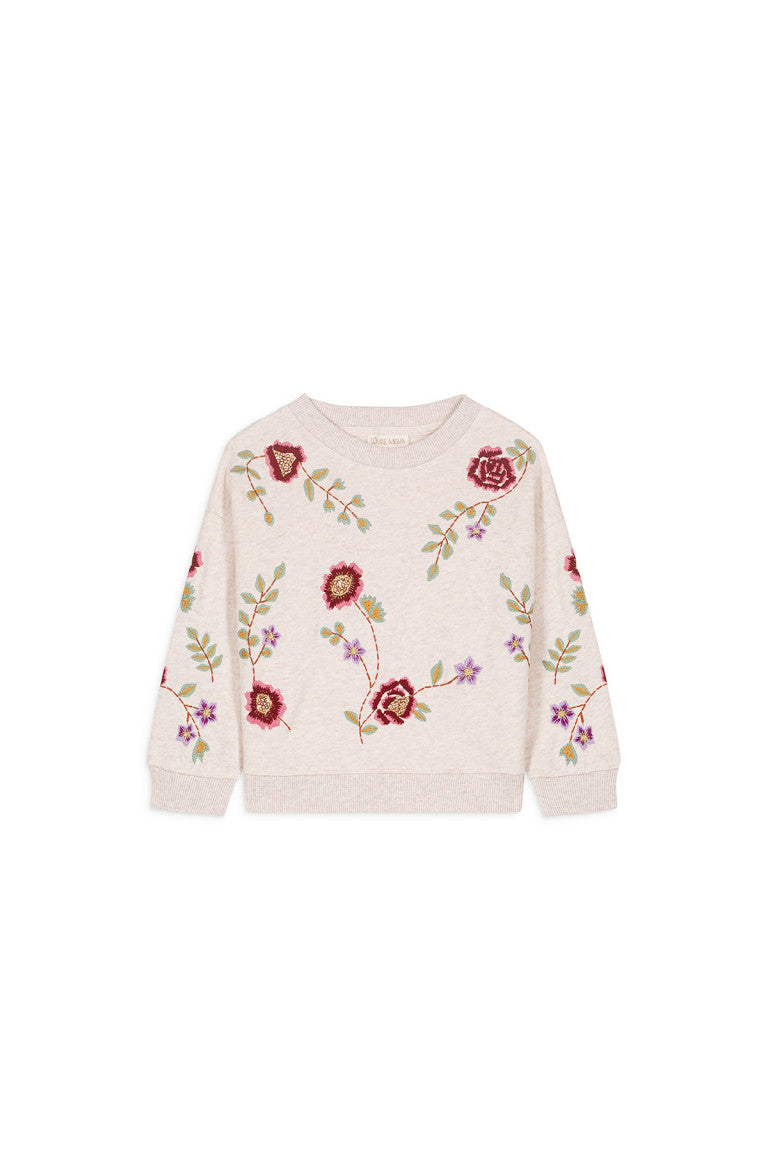 Rosalia Sweatshirt( Flower Embroidery)