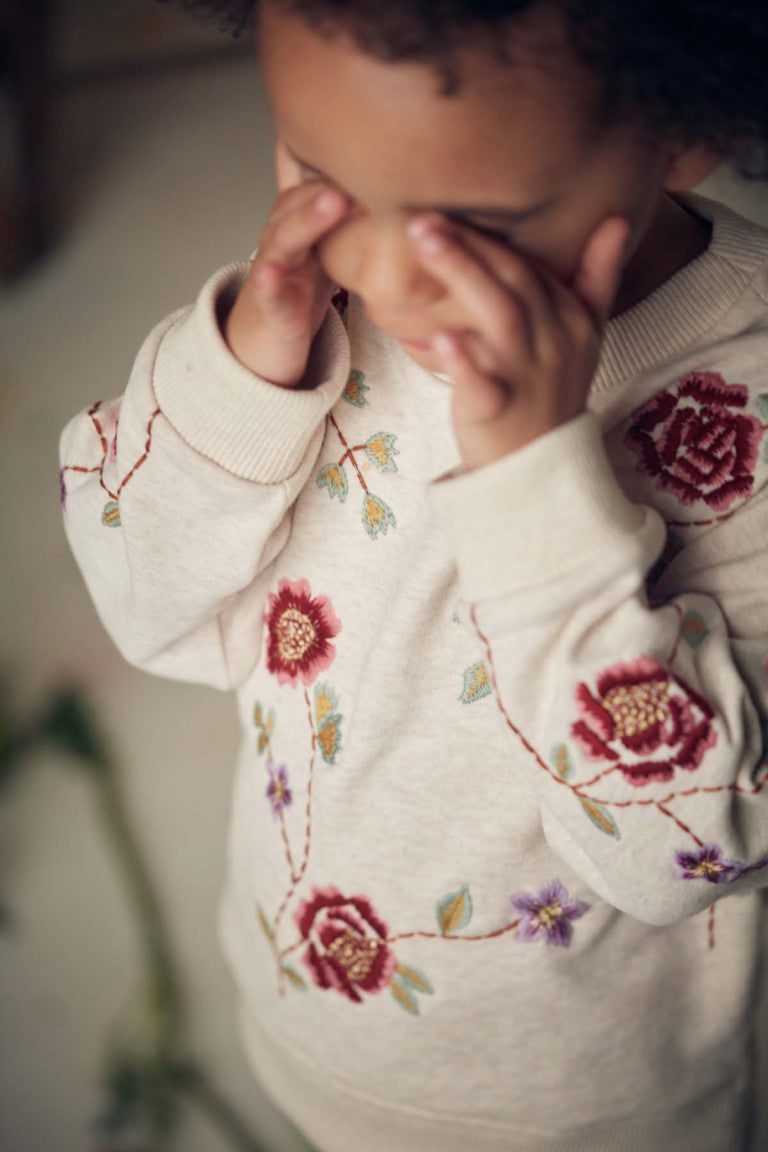 Rosalia Sweatshirt( Flower Embroidery)