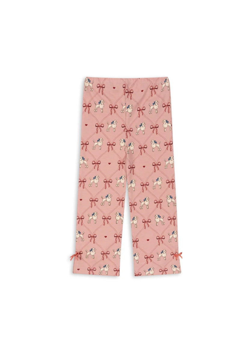 Konges Slojd Bow Knot Pattern Organic Cotton Baby Leggings