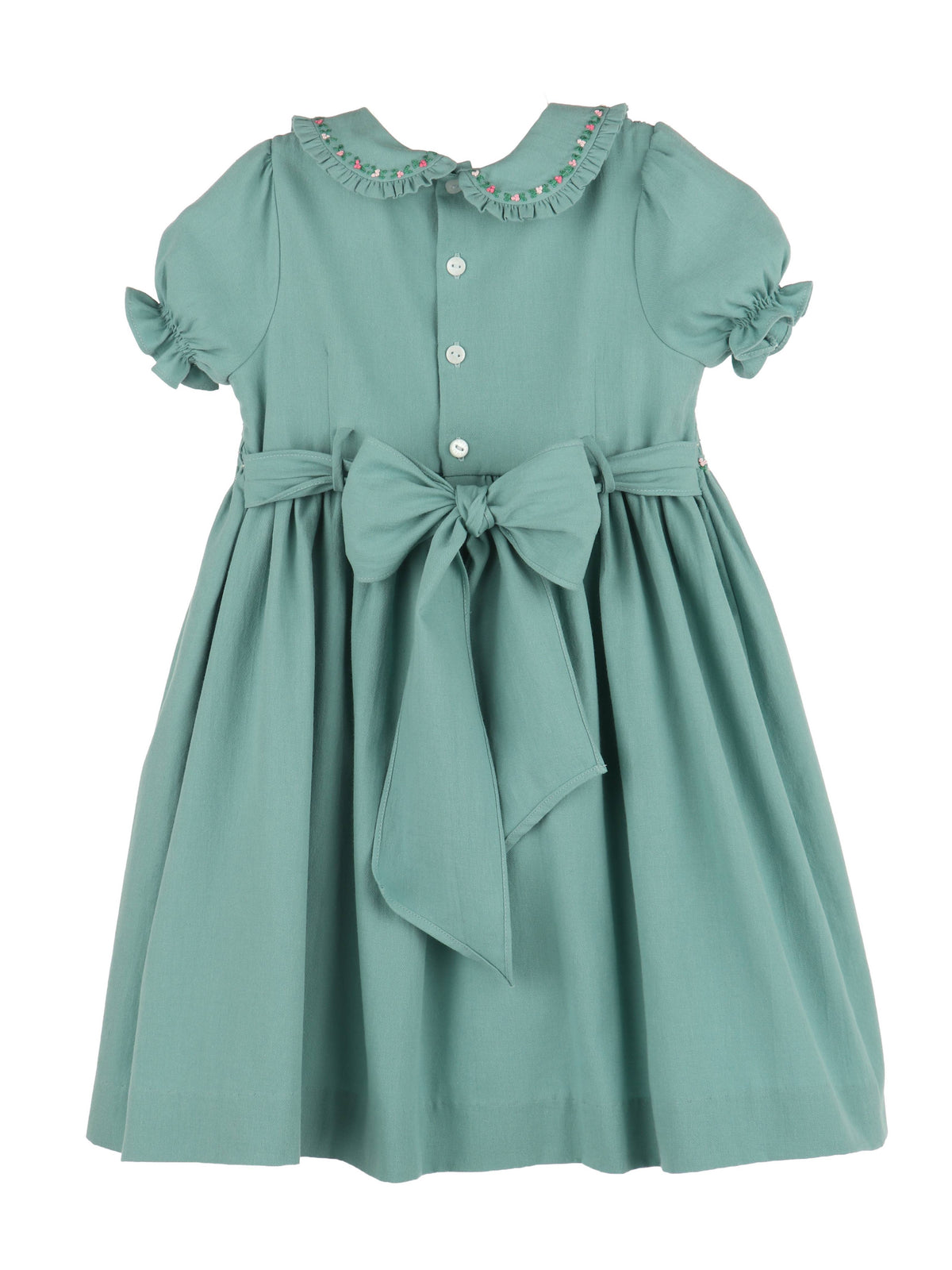 LULIME  Green Puff Sleeve  Dress