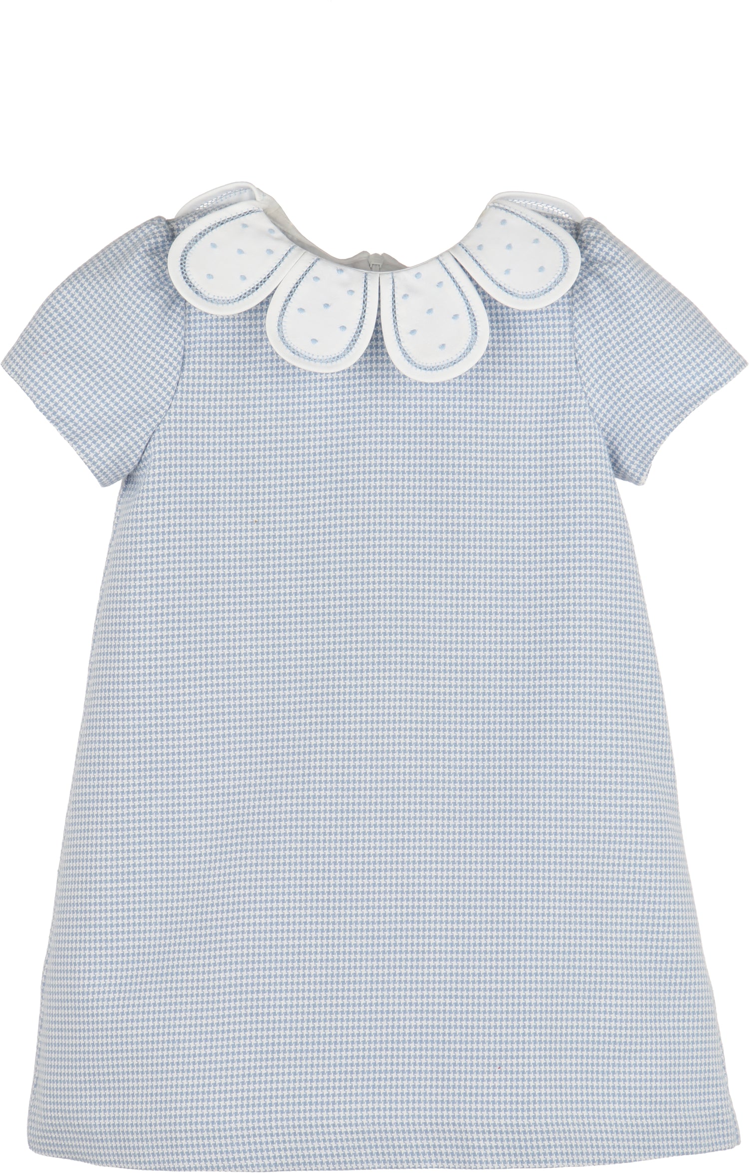 lulime Light Blue Houndstooth Dress