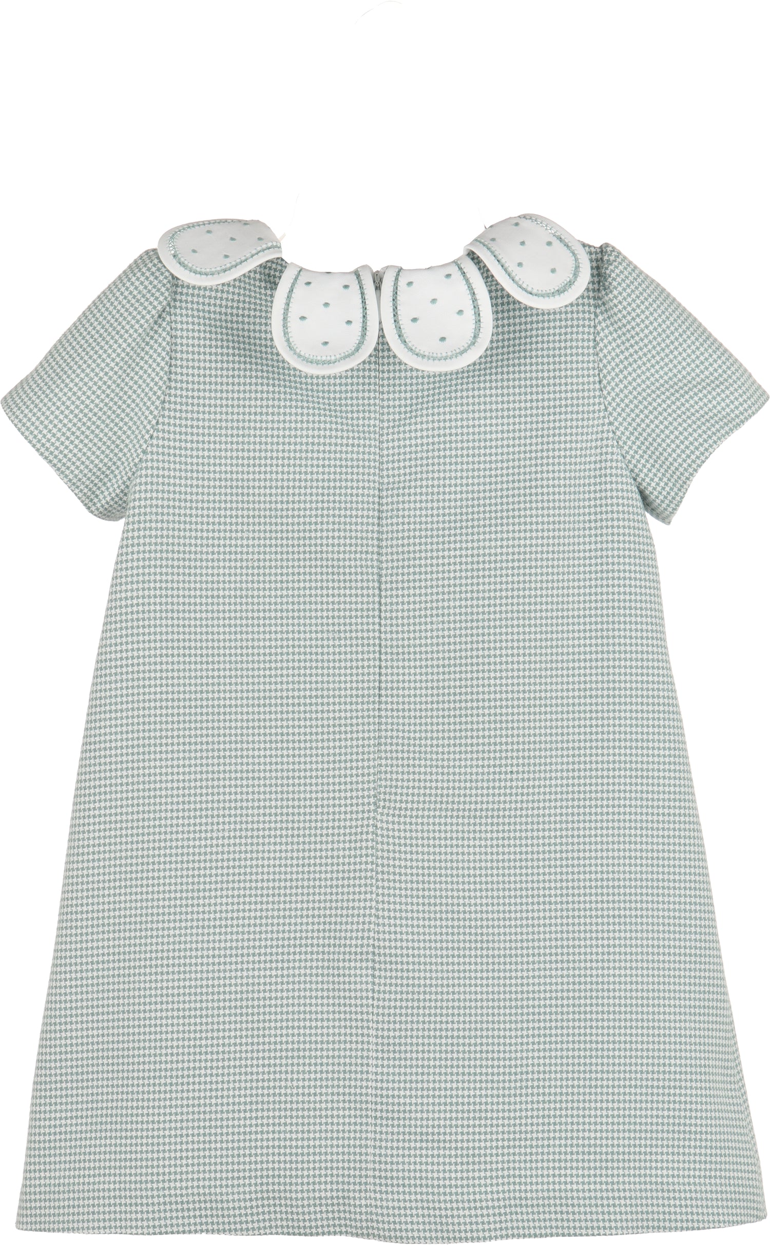 lulime Sage Green Houndstooth Dress