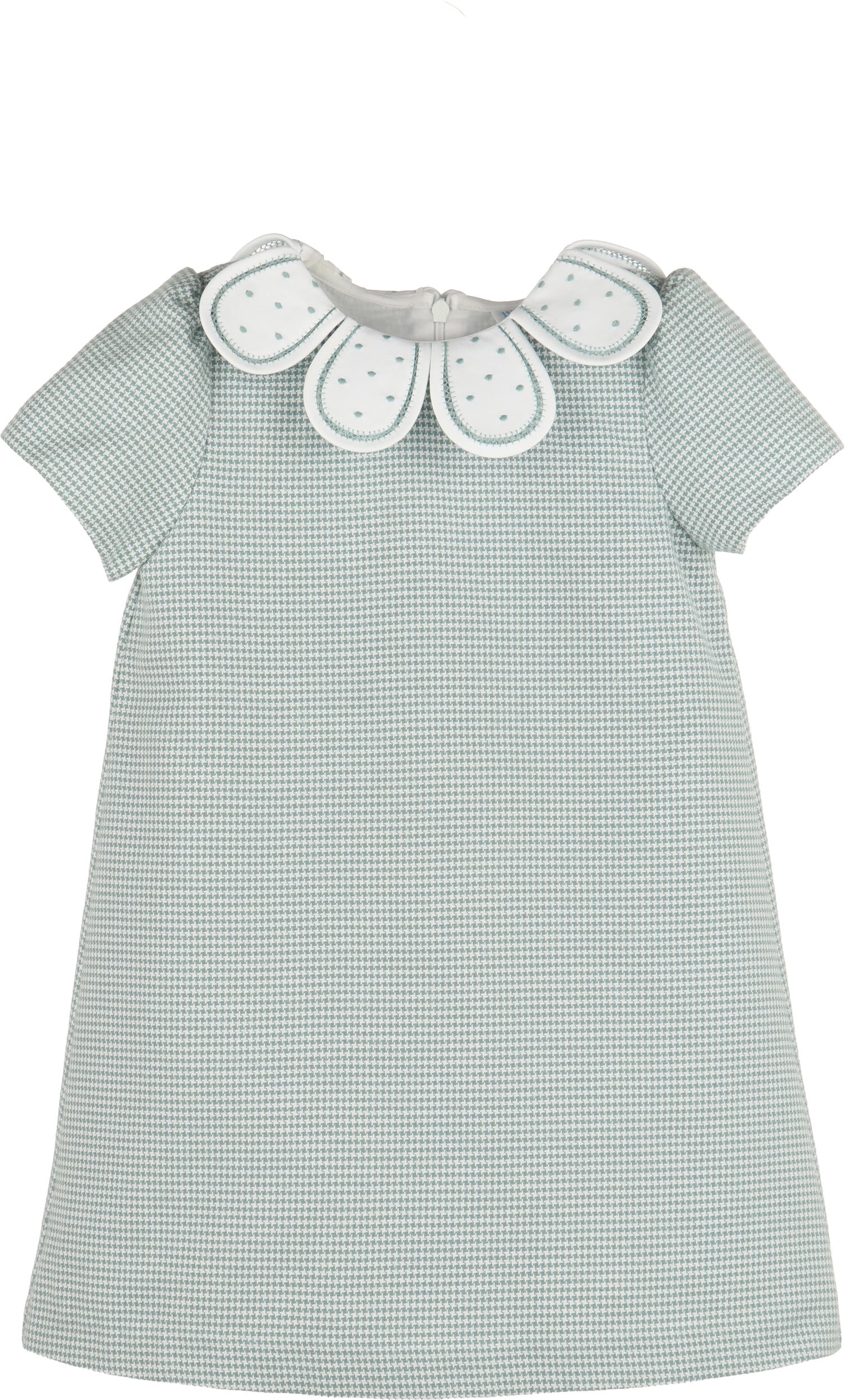 lulime Sage Green Houndstooth Dress