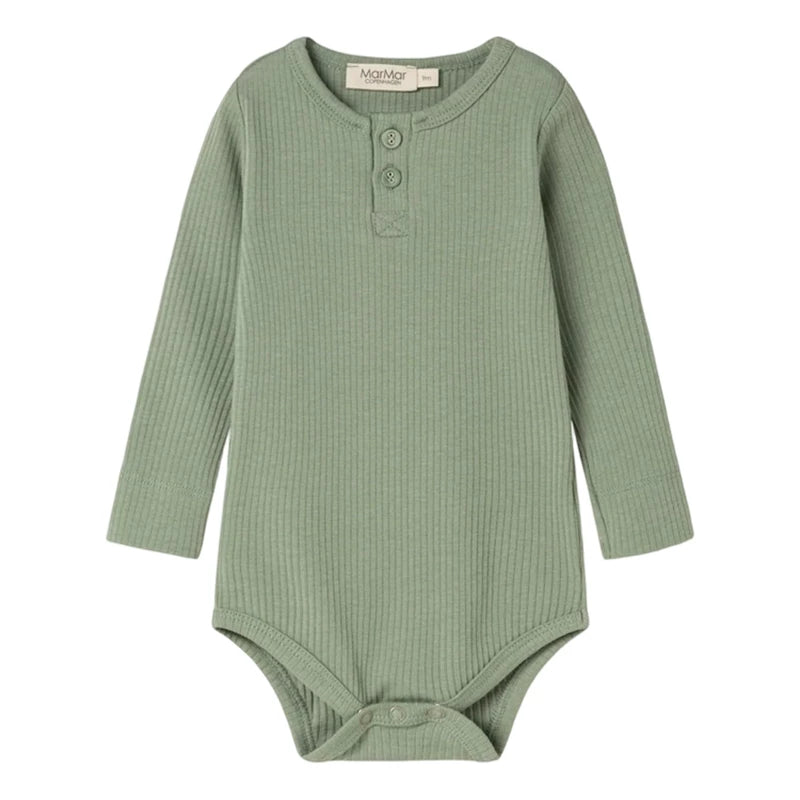MarMar Copenhagen Baby  Long Sleeve Body - Sage Green
