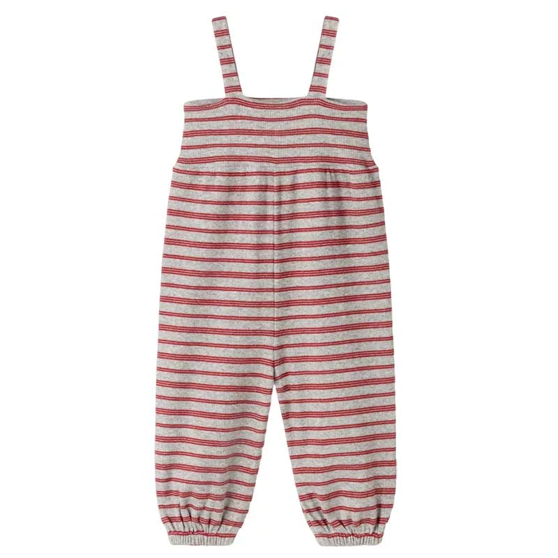 MarMar Copenhagen  Overalls - Grey & Red Stripe