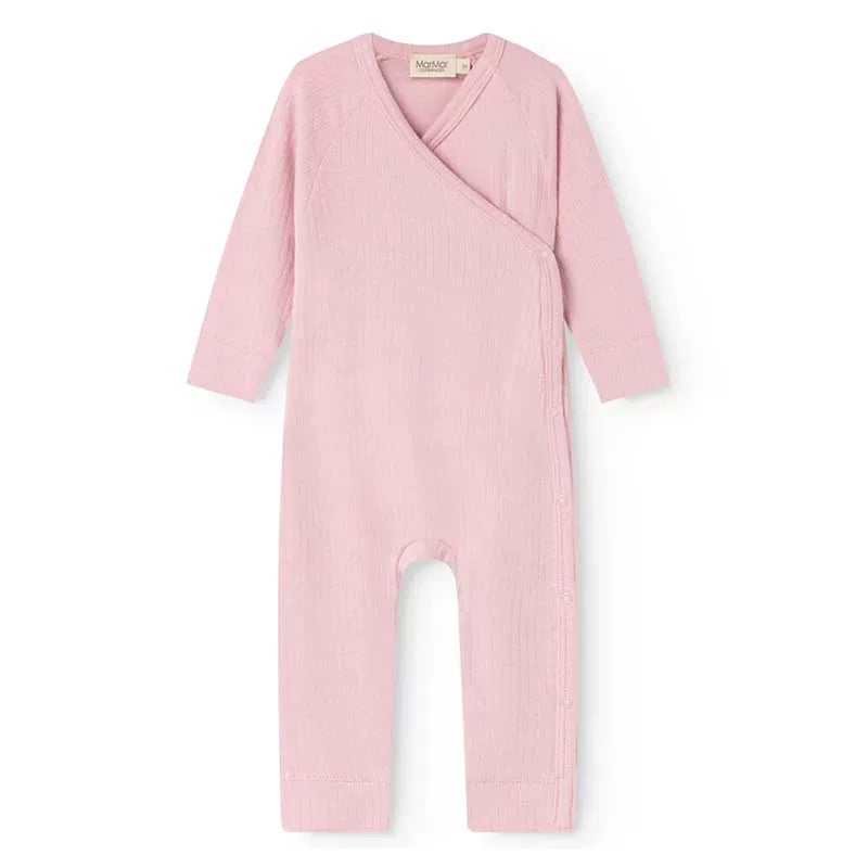 MarMar Copenhagen Powder Pink  Newborn Baby  Kimono Wrap Romper