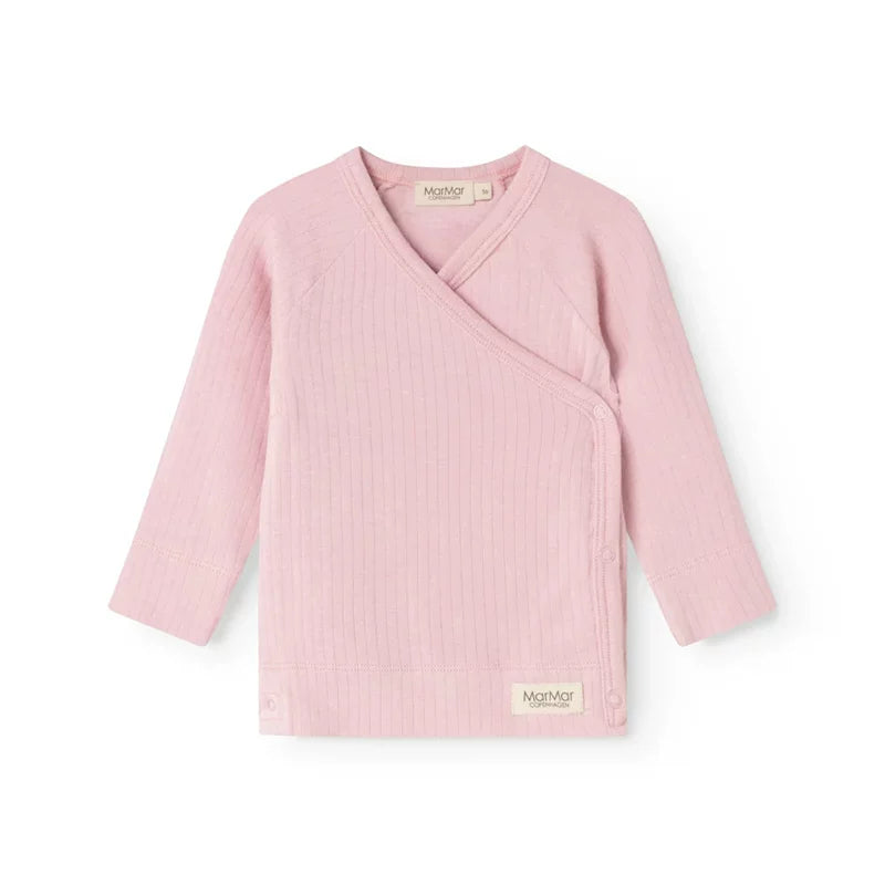 MarMar Copenhagen Powder Pink Newborn Baby Kimono Wrap Top