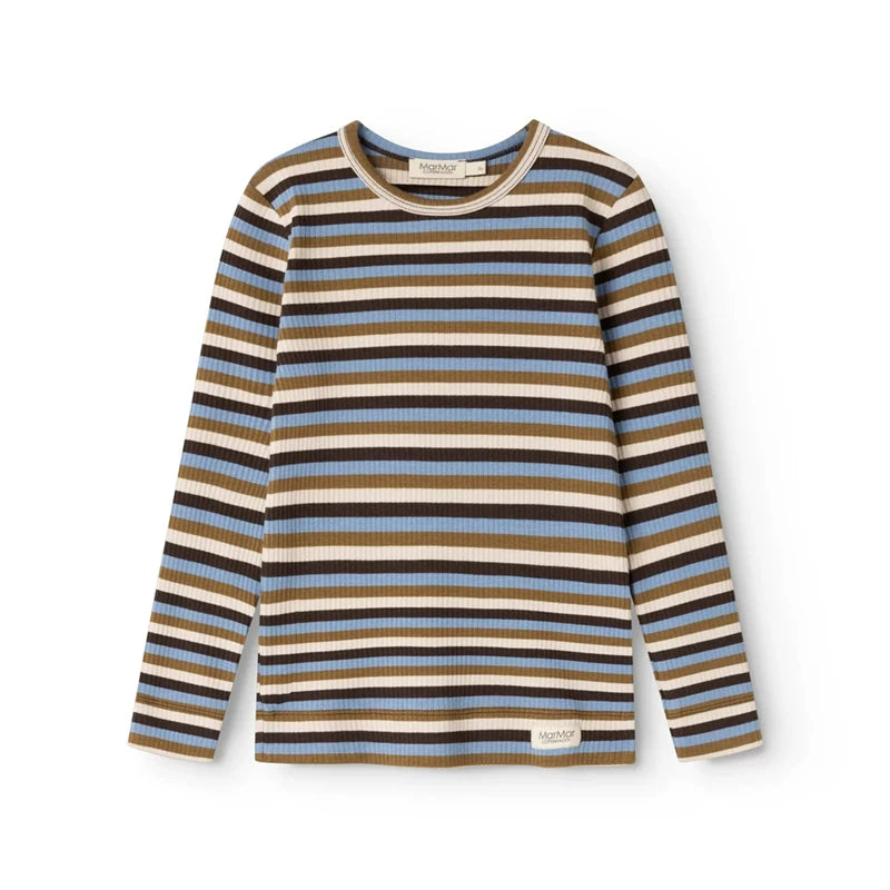 marmar-copenhagen-blue-green long-sleeve-multi-striped-tee