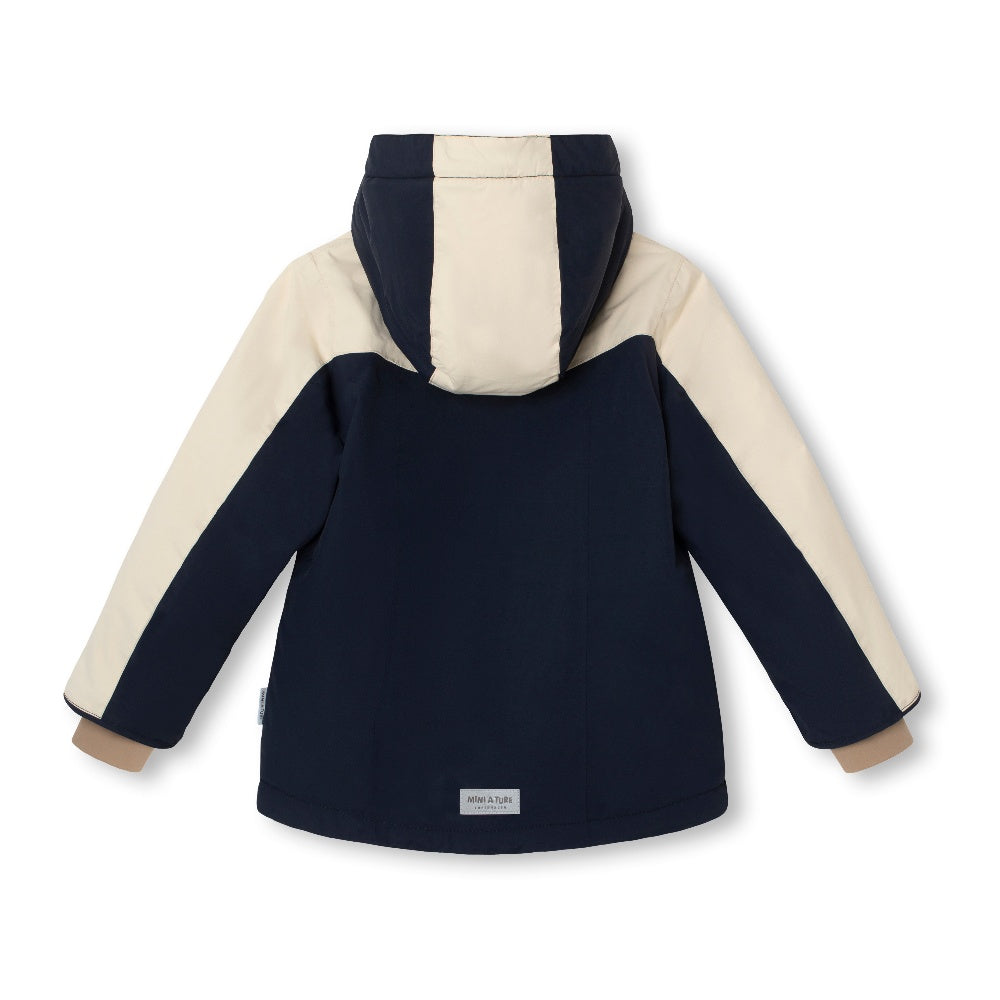 MINI A TURE Color-Block Fleece-Lined Winter Jacket for Kids