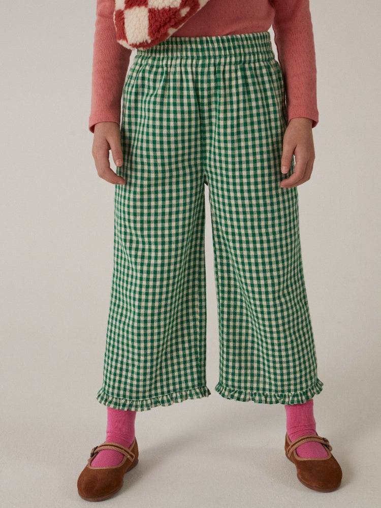 MALIKA PANTS GINGHAM GREEN