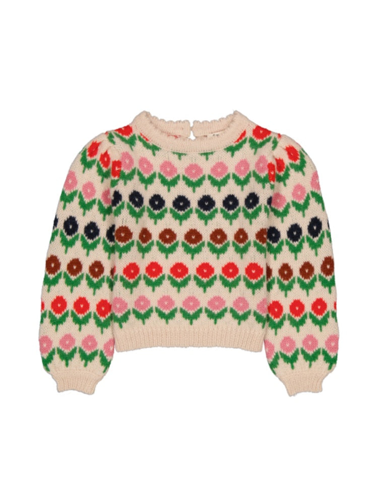 CLEOPHEE JUMPER FLEURETTE ECRU