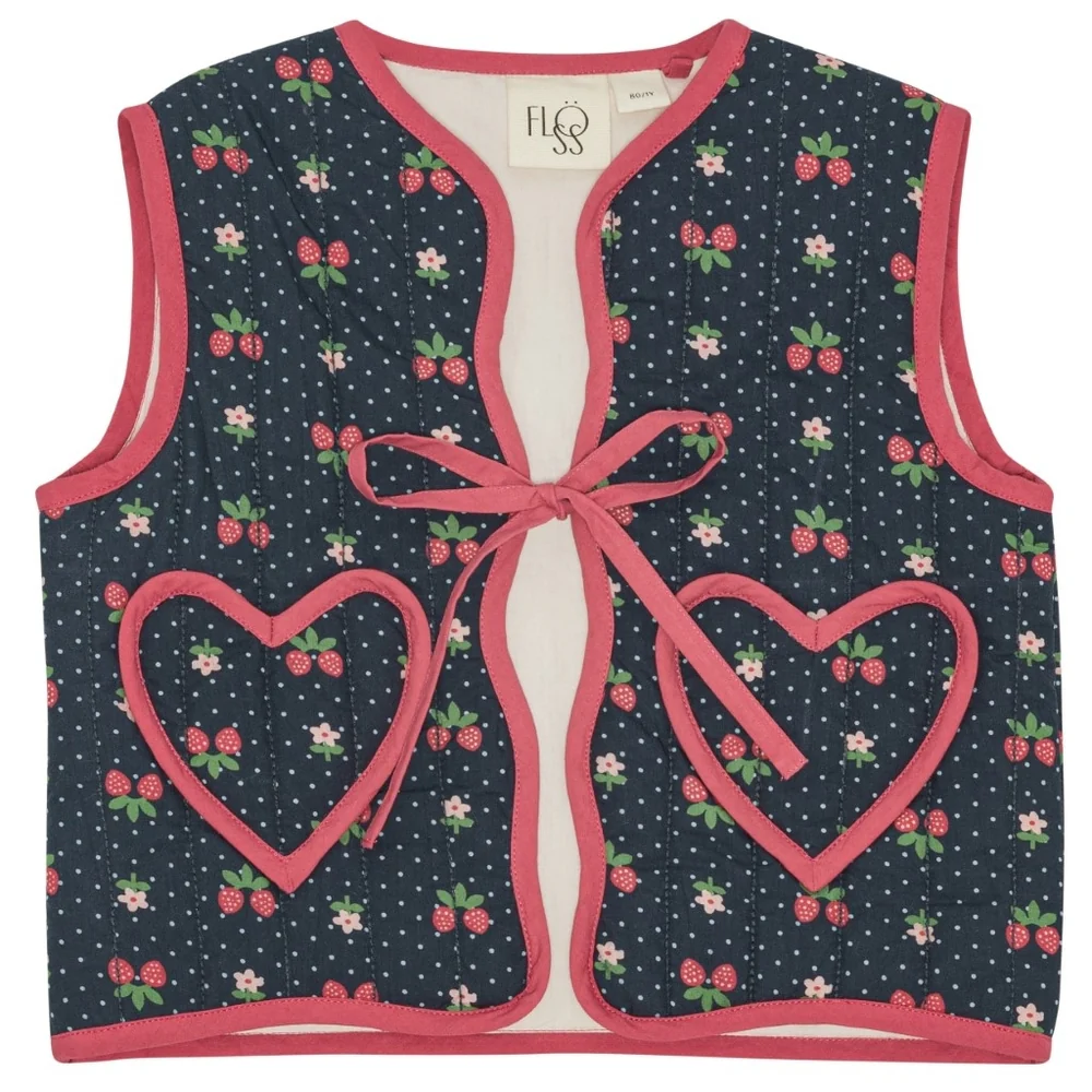Sofia Vest – Navy Space Berry