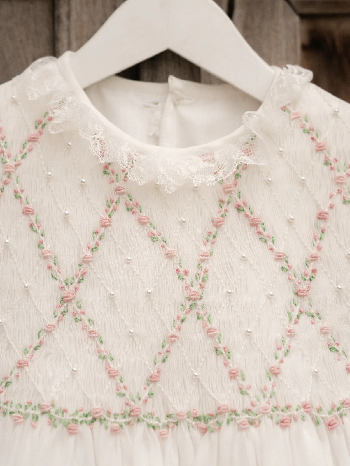 Vintage Floral Smocked Malaya Dress