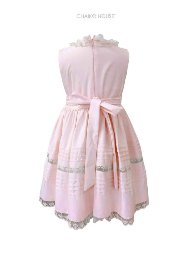 Hand-Embroidered Dotted Swiss Victorian  Dress